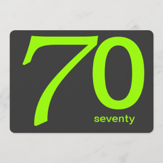 Convite de Aniversário para 70 Personalizado de Ca