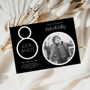Convite de Aniversário para 80 de Fotografia Moder