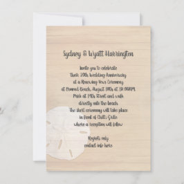 Convite de Aniversário para a Areia de Wood Beach