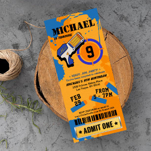 Convite de Aniversário para a Festa de Arte