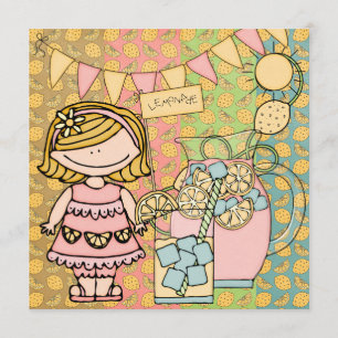 Convite de Aniversário para a Loura Menina de Ver