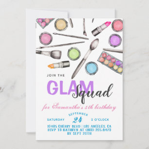 Convite de Aniversário para a Maturação de Glam