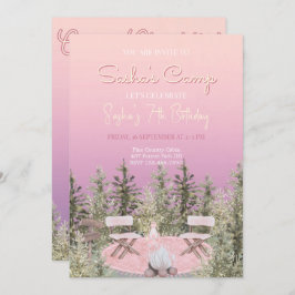 Convite de Aniversário para a Menina da Floresta P