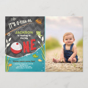 Convite de Aniversário para a Pesca de o-fish-al