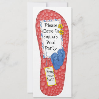 Convite de Aniversário para a Piscina de Sacudir