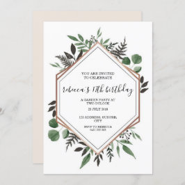 Convite de Aniversário para Abstrato de Frame Dour