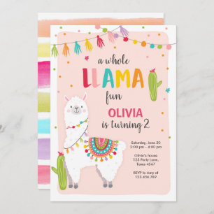 Convite de aniversário para Alpace Cactus