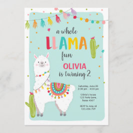 Convite de aniversário para Alpace Cactus