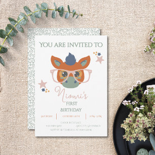 Convite de Aniversário para Animais de Criação Per