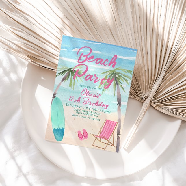 Convite de Aniversário para Aquarelas do Partido d (Criador carregado)