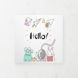 Convite de Aniversário para Aventura Espacial - Ca