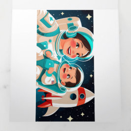 Convite de Aniversário para Aventura Espacial - Pa