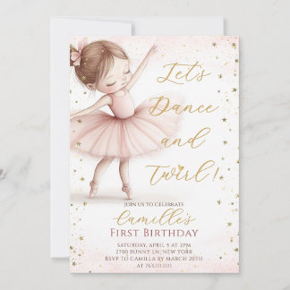 Convite de aniversário para Ballerina, Menininha B