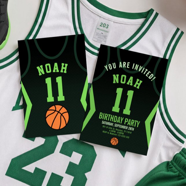 Convite de Aniversário para Basquete (Criador carregado)