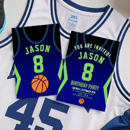 Convite de Aniversário para Basquete