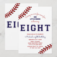 Convite de aniversário para beisebol 8