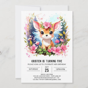 Convite de aniversário para Boho Girl, de cervejei