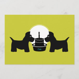 Convite de aniversário para cães - É um pássaro