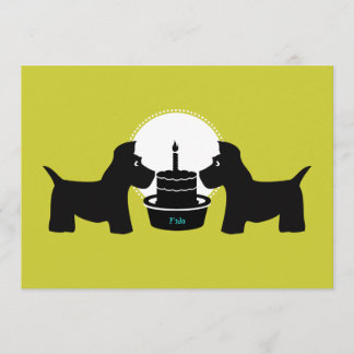 Convite de aniversário para cães - É um pássaro