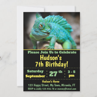 Convite de aniversário para Cameleon