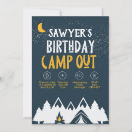 Convite de Aniversário para Campout