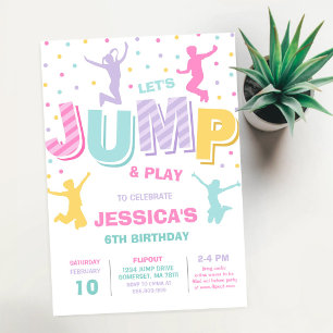 Convite de Aniversário para Casa de Saltos Infláve