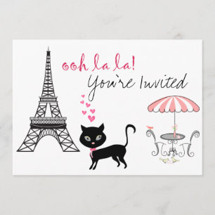 Convite de Aniversário para Cat Paris