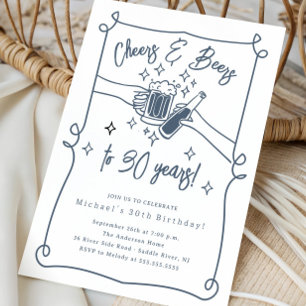Convite de Aniversário para Cheers & Beers