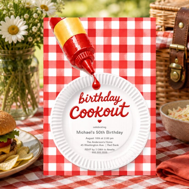 Convite de Aniversário para Churrasco (Criador carregado)