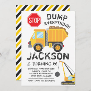 Convite de Aniversário para Construção