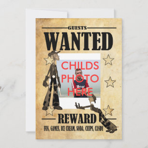 Convite de aniversário para crianças com Cartão co