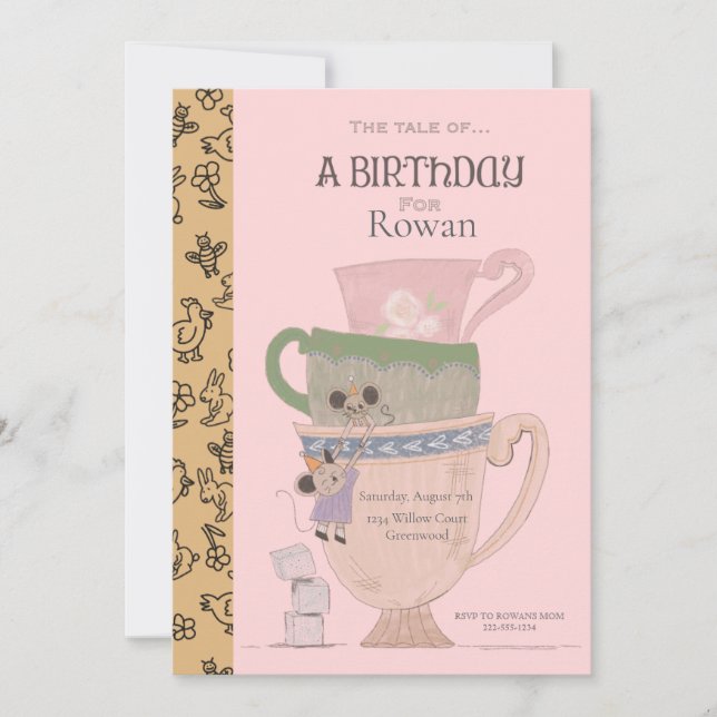 Convite de aniversário para crianças de Storybook (Frente)