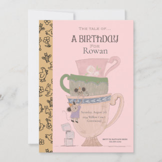 Convite de aniversário para crianças de Storybook