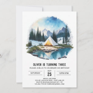 Convite de Aniversário para Crianças do Forest Exp