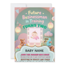 Convite de aniversário para crianças do Pastel Gre