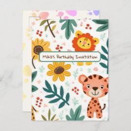 Convite de Aniversário para Crianças no Estilo da