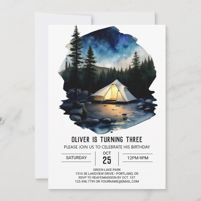 Convite de Aniversário para Crianças Ruptas (Frente)