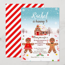 Convite de aniversário para decorar casa de biscoi