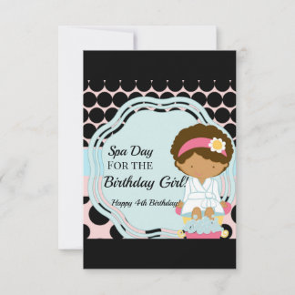 Convite de Aniversário para Dia do Spa