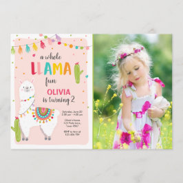 Convite de aniversário para diversão de Lama, Alpa