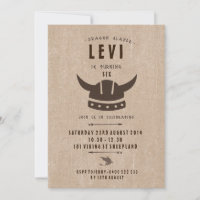 Convite de Aniversário para Dragão e Viking