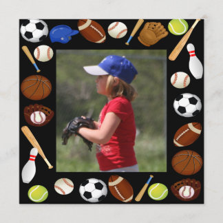 Convite de aniversário para esporte fotográfico