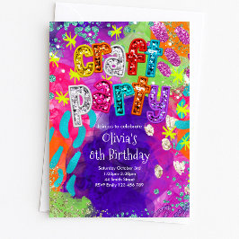 Convite de Aniversário para Festa de Artesanato