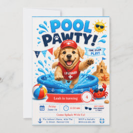 Convite de Aniversário para Festa de Cachorrinho n