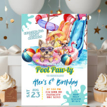 Convite de Aniversário para Festa de Cachorrinhos