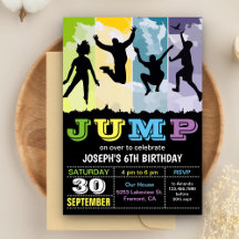 Convite de Aniversário para Festa de Casa de Salto