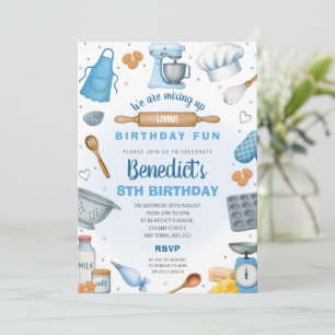 Convite de Aniversário para Festa de Padaria de Me
