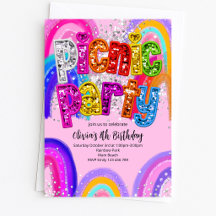 Convite de Aniversário para Festa de Piquenique