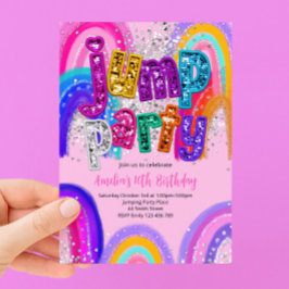 Convite de Aniversário para Festa de Pular de Qual
