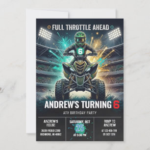 Convite de Aniversário para Festa de Quadriciclo A